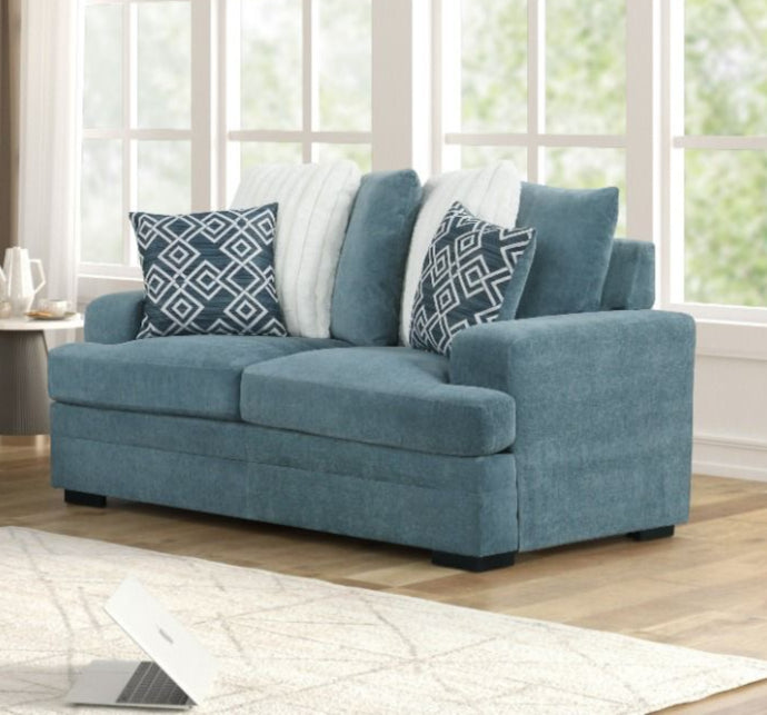 Jessica Light Blue Loveseat