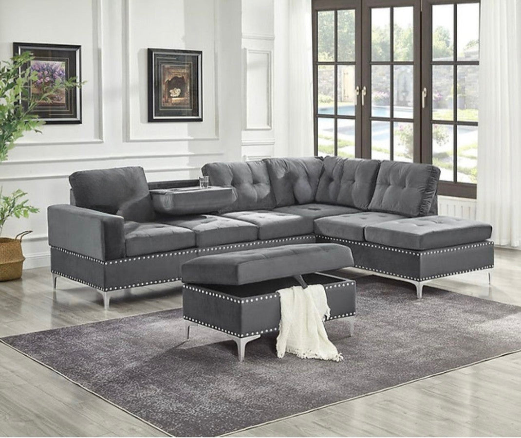 Julia Dark Grey sectional