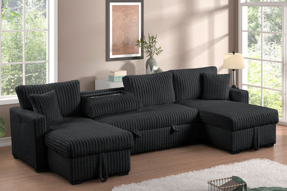 July Black sleeper sofa
