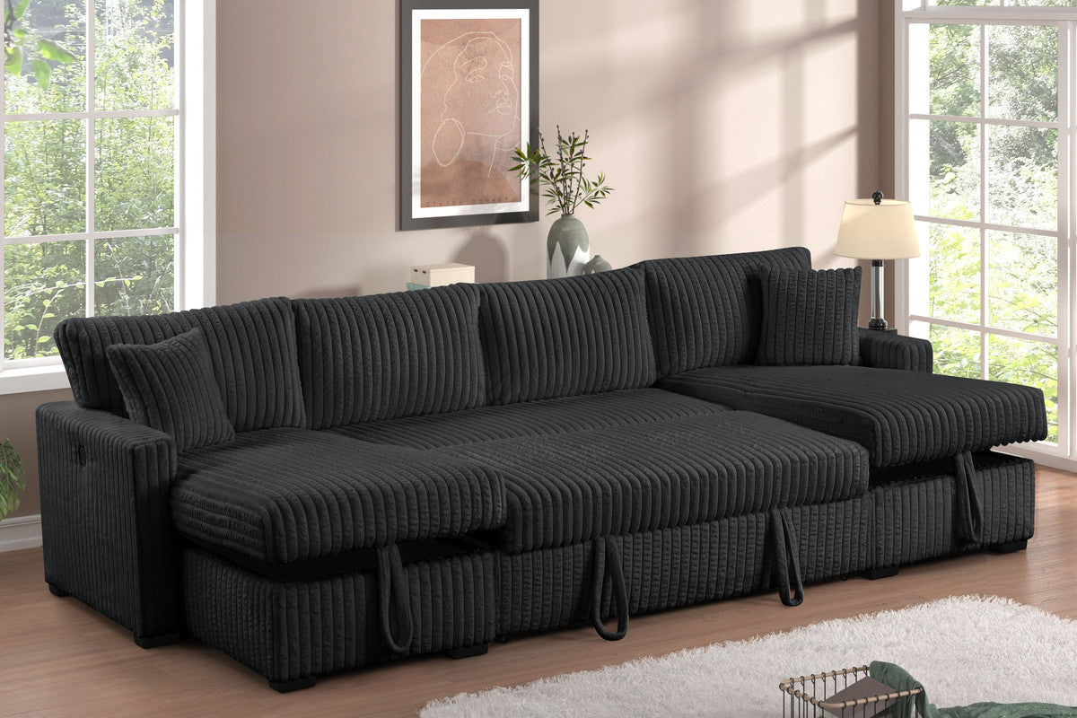 July Black pull-out bed
