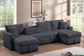 July Charcoal sleeper sofa