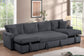 July Charcoal pull-out bed