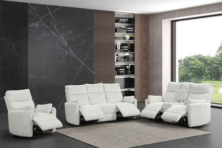 Luna Beige 3-Piece Manual Reclining Set
