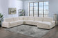 Beige 6-Piece Modular Sectional Set — Poundex configuration 158, image 1