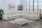 Beige 6-Piece Modular Sectional Set — Poundex configuration 159, image 1
