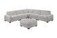 Beige 6-Piece Modular Sectional Set — Poundex configuration 159, image 2