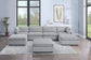 Gray 7-Piece Modular Sectional Set — Poundex configuration 169, image 1