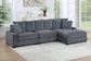 Dark Gray 4-Piece Modular Sectional Set — Poundex configuration 174, image 1