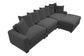 Dark Gray 4-Piece Modular Sectional Set — Poundex configuration 174, image 9