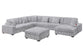 Mink Gray 7-Piece Modular Sectional Set — Poundex configuration 177, image 2