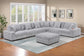 Mink Gray 7-Piece Modular Sectional Set — Poundex configuration 178, image 1