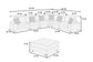 Mink Gray 7-Piece Modular Sectional Set — Poundex configuration 178, image 4