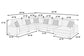 Mink Gray 6-Piece Modular Sectional Set — Poundex configuration 181, image 4