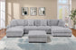 Mink Gray 6-Piece Modular Sectional Set — Poundex configuration 183, image 1