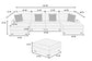 Mink Gray 6-Piece Modular Sectional Set — Poundex configuration 183, image 4