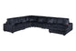 Black 6-Piece Modular Sectional Set — Poundex configuration 191, image 2