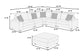 Black 6-Piece Modular Sectional Set — Poundex configuration 192, image 7