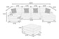 Black 6-Piece Modular Sectional Set — Poundex configuration 193, image 7