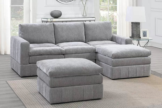 Granite 5-Piece Modular Sectional Set — Poundex configuration 466, image 1