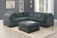 Gray 6-Piece Modular Sectional Set — Poundex configuration 821, image 1