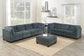 Grey 8-Piece Modular Sectional Set — Poundex configuration 829