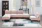 Blush 6-Piece Modular Sectional Set — Poundex configuration 834, image 1