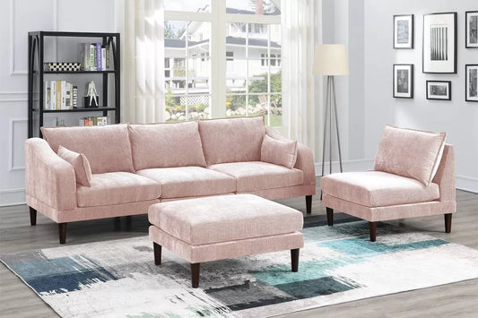 Blush 5-Piece Modular Sectional Set — Poundex configuration 836, image 1