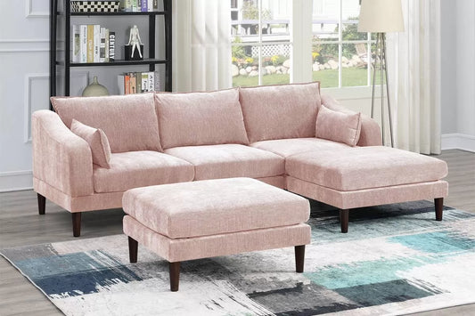 Blush 5-Piece Modular Sectional Set — Poundex configuration 837, image 1