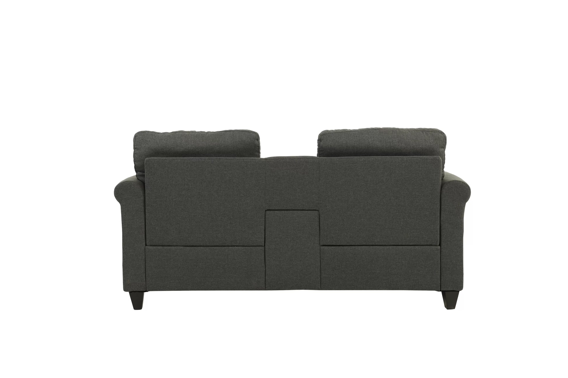 Blue Grey 2-Piece Stationary Sofa & Loveseat Set — Poundex F6411, authentic image 5