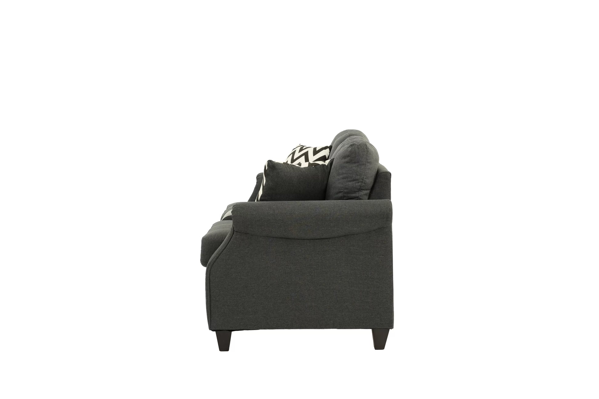 Blue Grey 2-Piece Stationary Sofa & Loveseat Set — Poundex F6411, authentic image 6