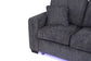 Dark Gray 2-Piece Stationary Sofa & Loveseat Set — Poundex F7496, authentic image 11