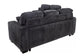 Dark Gray 2-Piece Stationary Sofa & Loveseat Set — Poundex F7496, authentic image 7