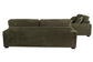Forest Green 2-Piece Stationary Sofa & Loveseat Set — Poundex F8393, authentic image 12
