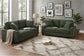 Forest Green 2-Piece Stationary Sofa & Loveseat Set — Poundex F8393, authentic image 3