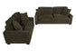 Forest Green 2-Piece Stationary Sofa & Loveseat Set — Poundex F8393, authentic image 6