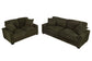 Forest Green 2-Piece Stationary Sofa & Loveseat Set — Poundex F8393, authentic image 9