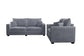 Fog 2-Piece Stationary Sofa & Loveseat Set — Poundex F8427, authentic image 3