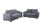 Fog 2-Piece Stationary Sofa & Loveseat Set — Poundex F8427, authentic image 4