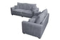 Fog 2-Piece Stationary Sofa & Loveseat Set — Poundex F8427, authentic image 6