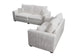 Ivory 2-Piece Stationary Sofa & Loveseat Set — Poundex F8428, authentic image 6