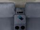 Dark Gray 2-Piece Stationary Sofa & Loveseat Set — Poundex F8459, authentic image 4