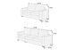 Milk 2-Piece Stationary Sofa & Loveseat Set — Poundex F8462, authentic image 4