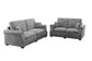 Fog 2-Piece Stationary Sofa & Loveseat Set — Poundex F8498, authentic image 4