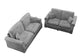 Fog 2-Piece Stationary Sofa & Loveseat Set — Poundex F8498, authentic image 5