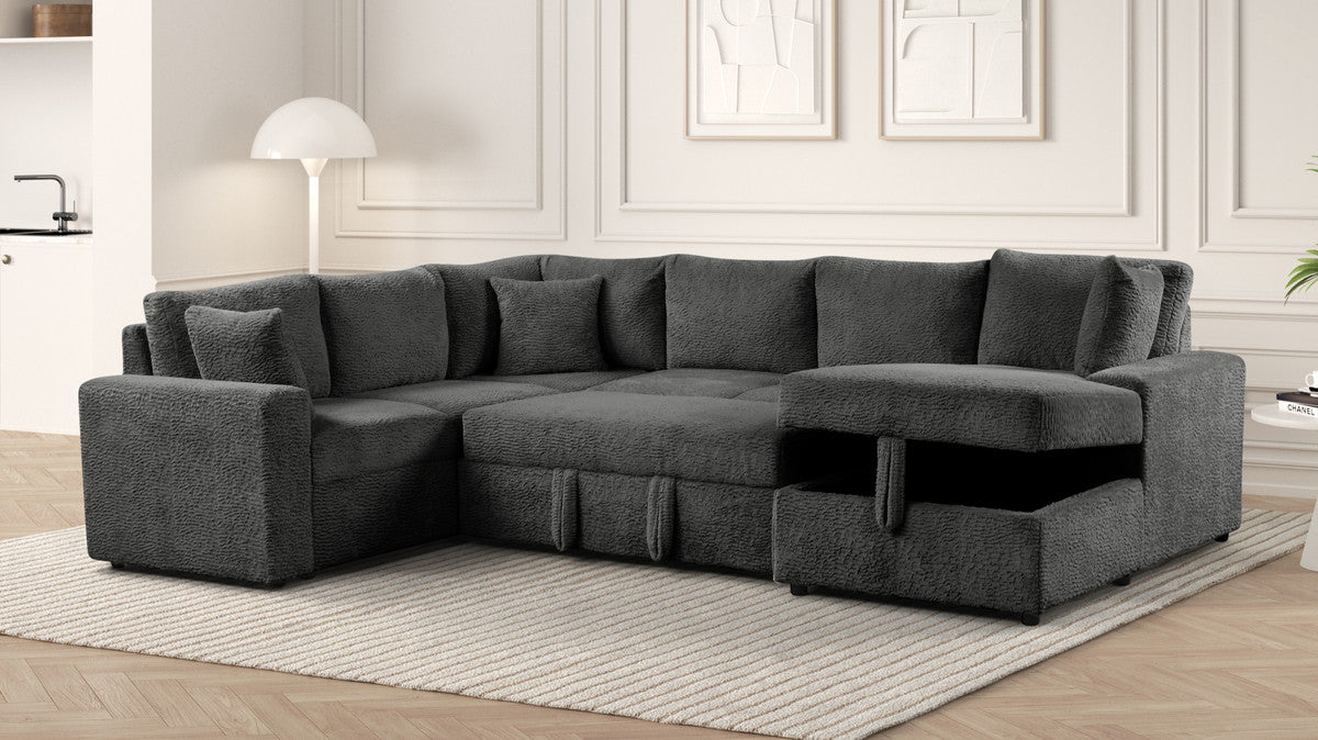 Ryder Floray Dark Grey sleeper sectional