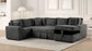 Ryder Floray Dark Grey sleeper sectional