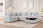 Ryder Floray Light Grey sectional detail