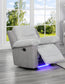Sol dark grey manual glider recliner chair