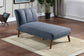 ADJUSTABLE CHAISE/ NAVY POLYFIBER