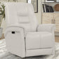 CARNEGIE - VERONA IVORY - POWERED BY FREEMOTION POWER CORDLESS SWIVEL GLIDER RECLINER